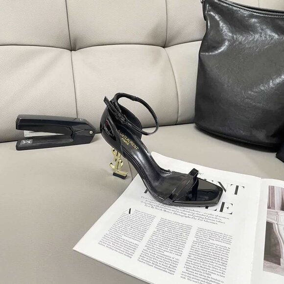 Saint Laurent black pointed high heels - Picture 6 of 8